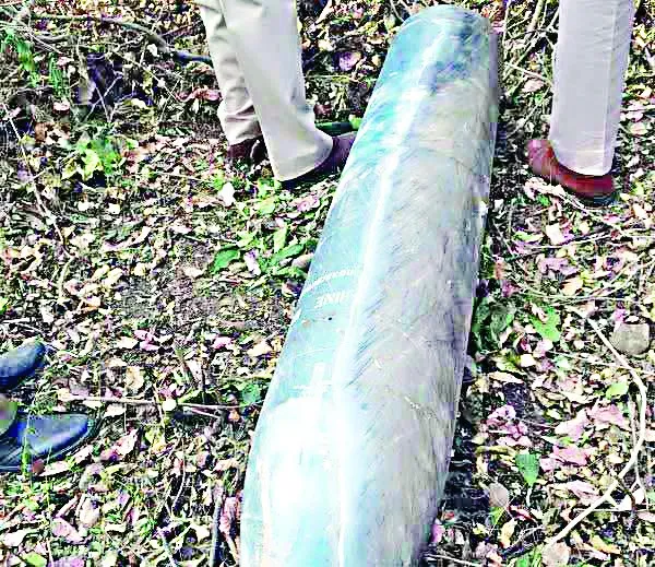 बेरवाला के पास मिला 6 फीट, 5 क्विंटल वजनी जिंदा मिसाईल बम