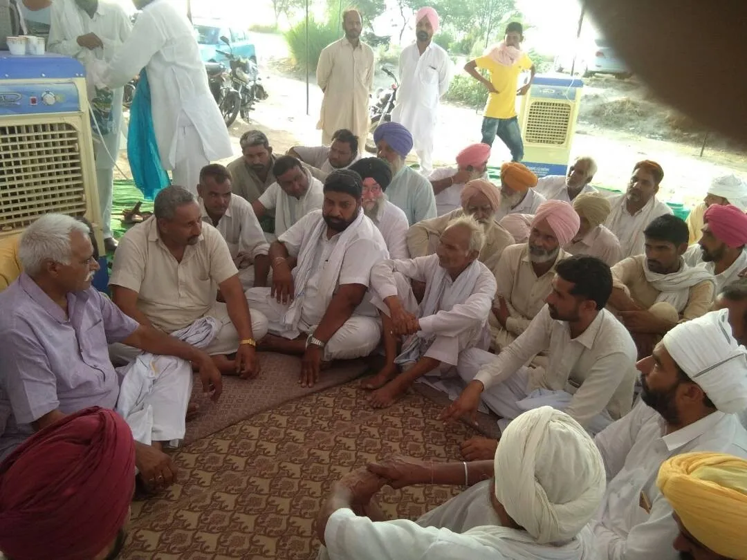 हरनोली हैड पर धरना छठे दिन भी जारी