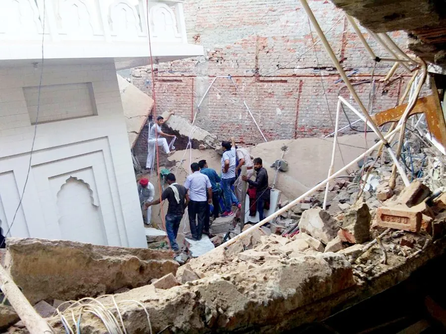 गुरुद्वारे की छत ढ़ही, एक की मौत