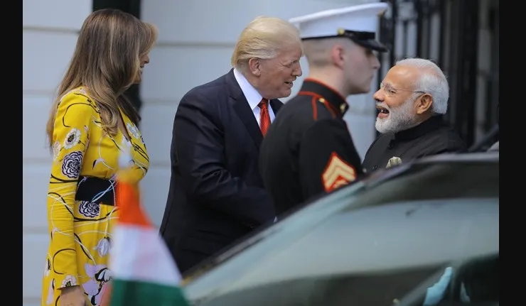 US: मोदी व ट्रंप की पहली मुलाकात