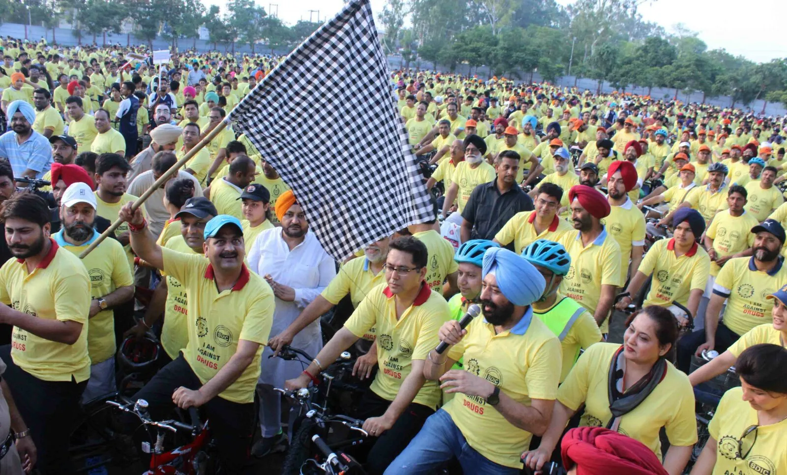 संगरूर में नशे के खिलाफ निकाली साइकिल रैली