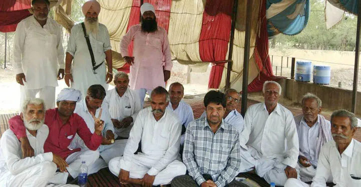 अनूपगढ़ जिला बनाओ की मांग पर समिति का धरना जारी