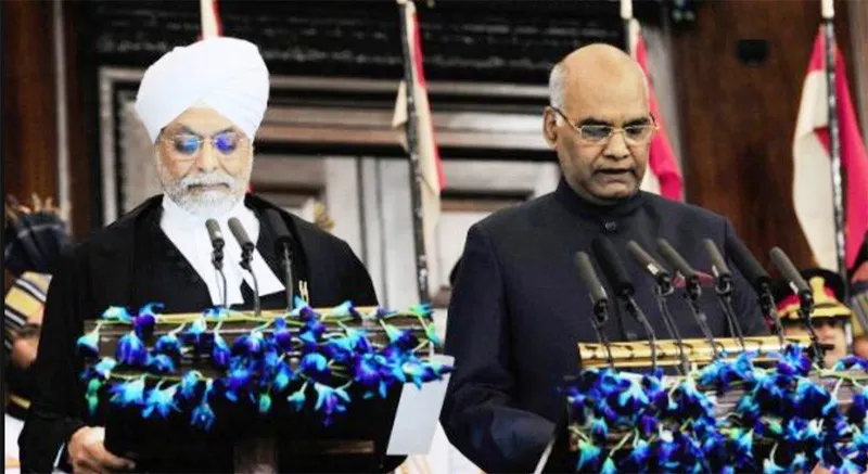 कोविंद बने 14वें राष्ट्रपति, हिंदी में ली शपथ