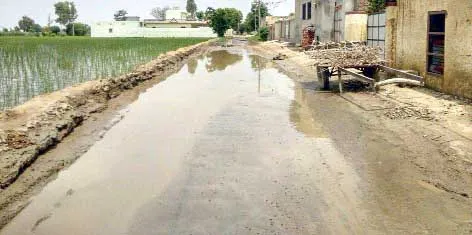 सड़कों के गड्ढ़े बने राहगीरों के लिए मुसीबत