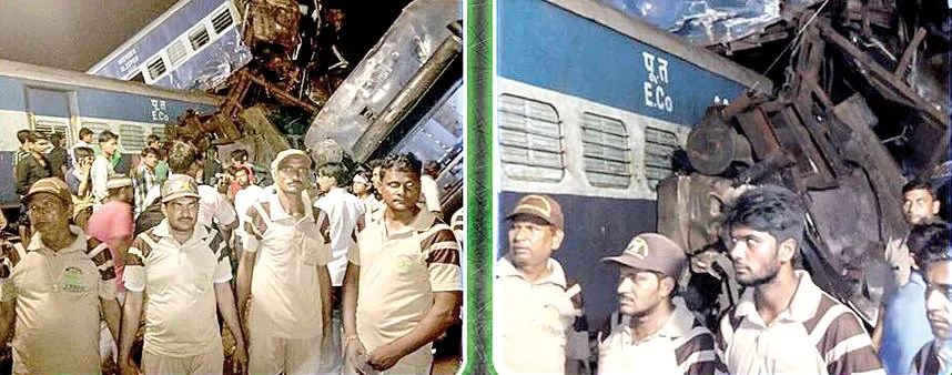 खतौली रेल हादसा। राहत एवं बचाव कार्यों में जुटी शाह सतनाम जी ग्रीन एस वेल्फेयर फोर्स विंग