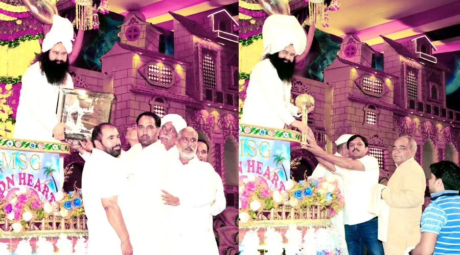 सामाजिक संगठनों ने पूज्य गुरु जी को किया सम्मानित