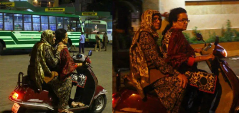 स्कूटर पर मुंह ढककर आधी रात को निकलीं किरण बेदी