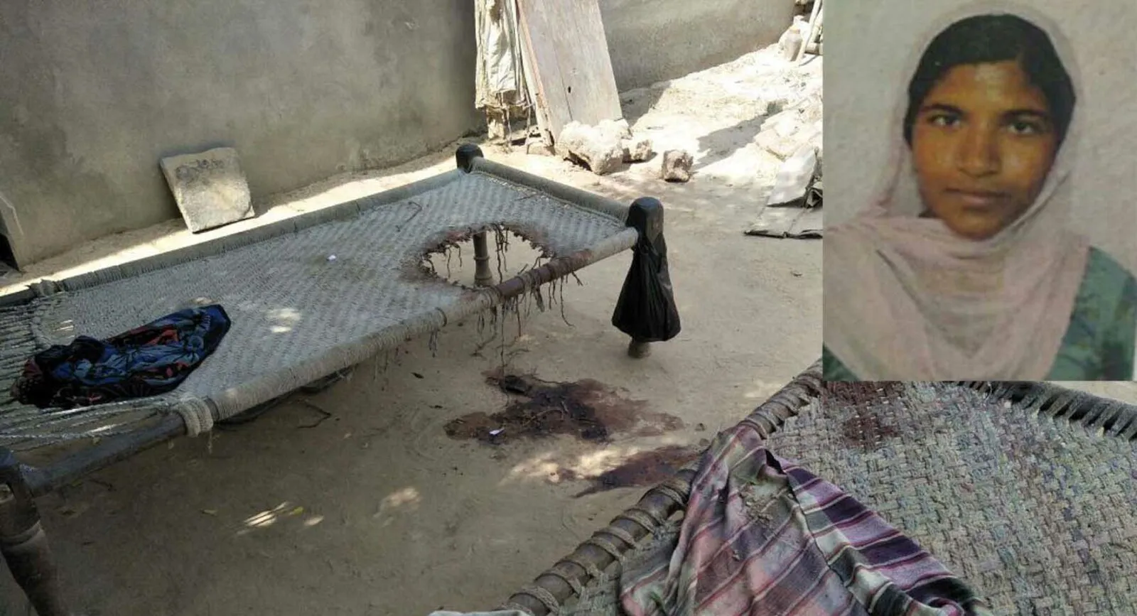 सो रही मां-बेटी पर कस्सी से हमला, बेटी की मौत
