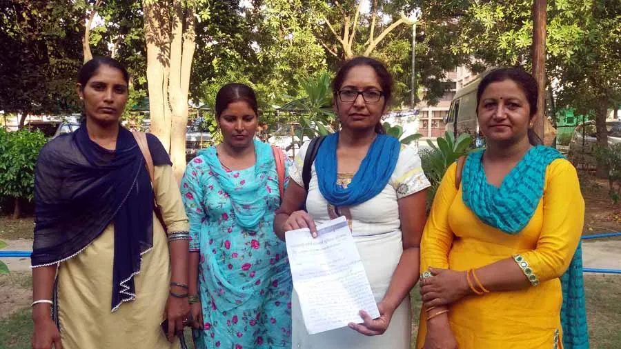आंगनवाड़ी वर्कर पर दर्ज झूठे मुकदमें रदद करने की मांग