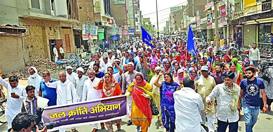 श्रीगंगानगर में जल क्रांति अभियान का आगाज