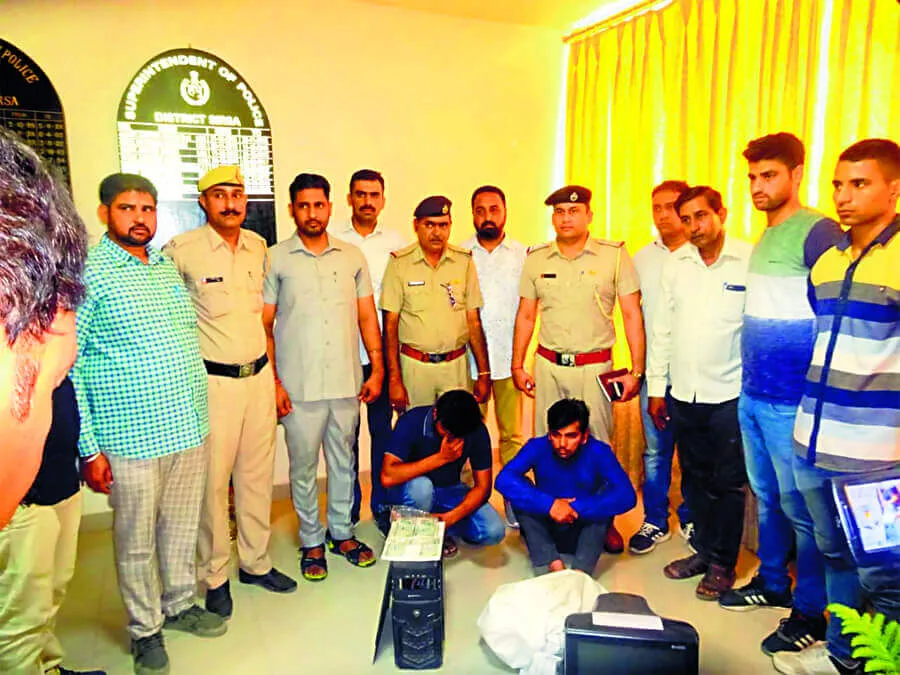 सरसा में नकली नोट बनाने वाले गिरोह का भंडाफोड़
