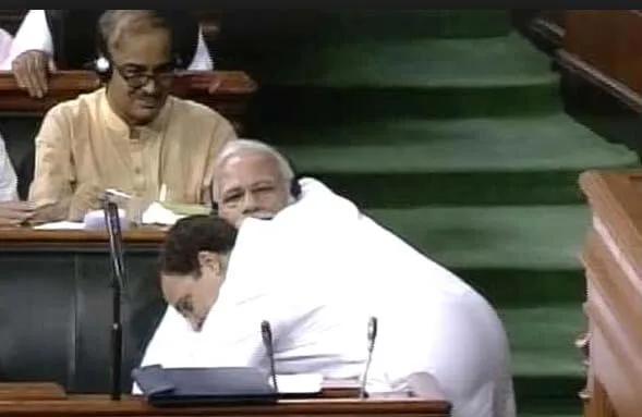 राहुल ने मोदी को दी ‘जादू की झप्पी’