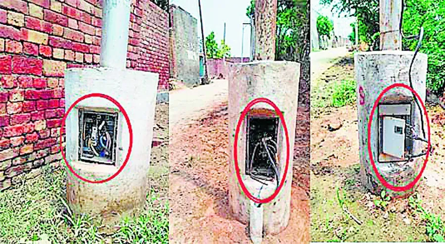 स्ट्रीट लाईटें खराब होने से नगर हंड्याया अंधेरे में!