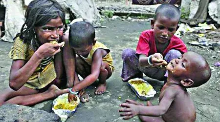 भुखमरी से मरना शर्म की बात