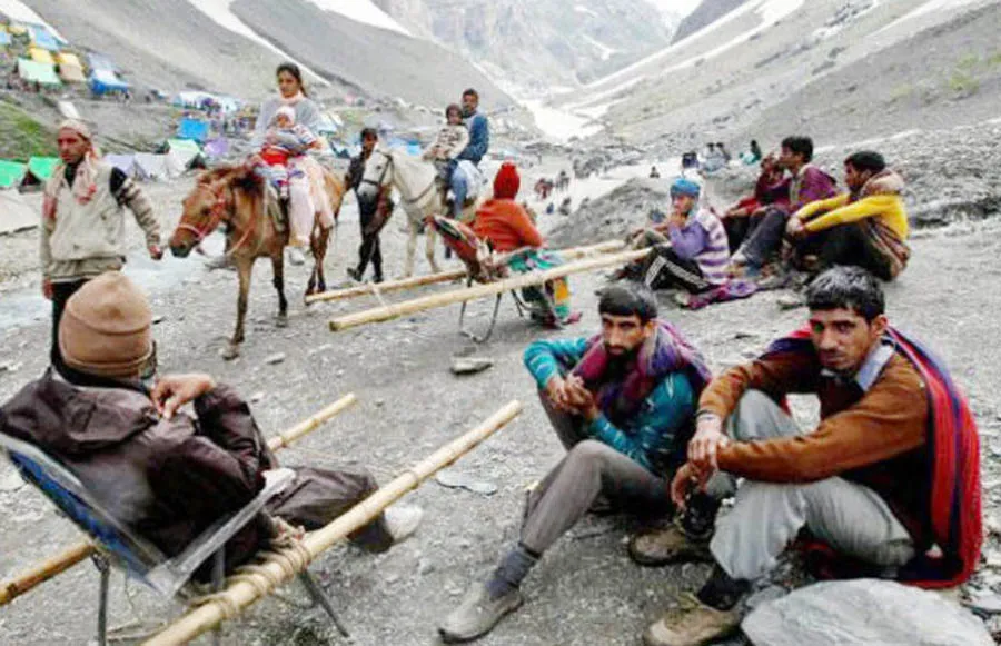 जम्मू से अमरनाथ यात्रा दूसरे दिन भी रद्द
