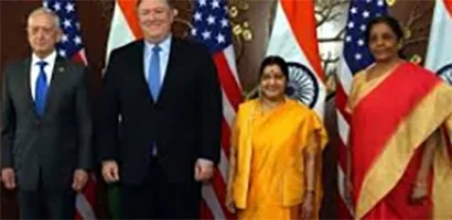भारत-अमेरिका की ‘टू प्लस टू’ बैठक आरंभ