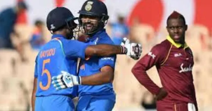 रोहित और रायुडू के शतक, भारत के 377