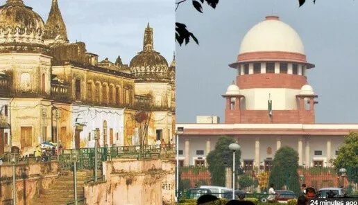 धर्म संसद के लिए रामलीला मैदान में ‘रामभक्तों’ का जमावड़ा