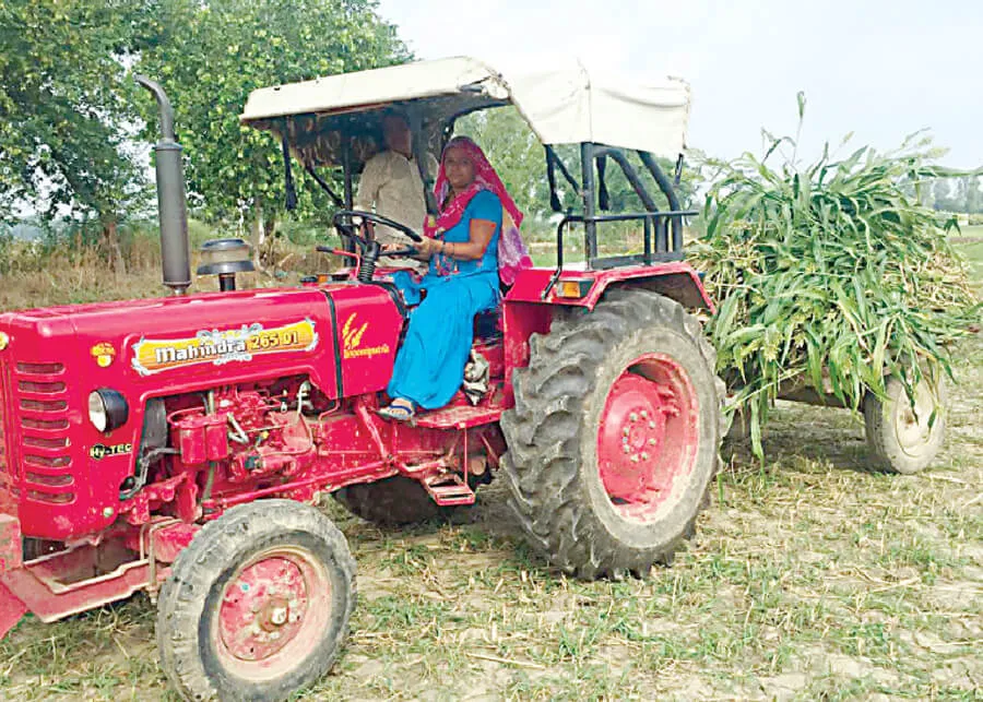 पति फौज में देश की सेवा कर रहा और पत्नी संभाल रही खेती