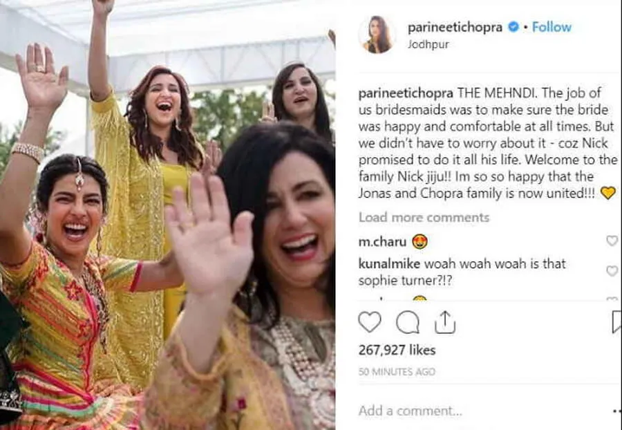 निक-प्रियंका: परिणिति ने किया निक जीजू का फैमिली में स्वागत, रॉल्फ ने भी दी शुभकामनाएं