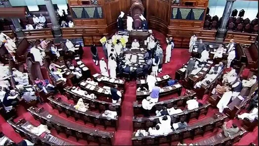 हंगामे के कारण पहले दिन ही नहीं चली राज्यसभा