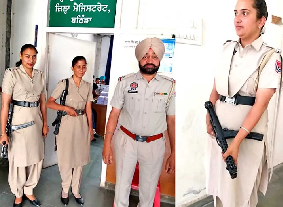 मिन्नी सचिवालय में हथियारबंद महिला कर्मी तैनात