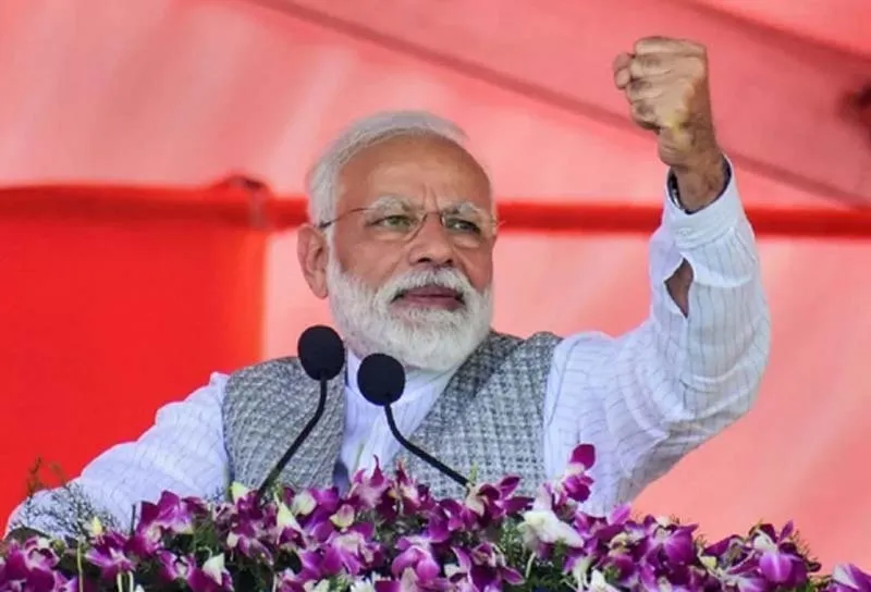 भाजपा से बढ़कर मोदी को मिला बहुमत