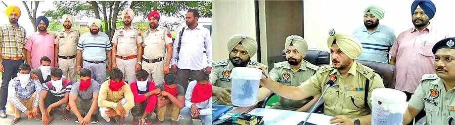 लूटपाट गिरोह के आठ आरोपी गिरफ्तार