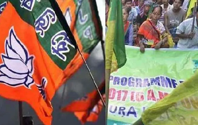 त्रिपुरा में भाजपा-आईपीएफटी गठबंधन पर खतरा