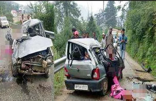कोटखाई में छोल के पास कार हादसे में 4 लोगों की मौत