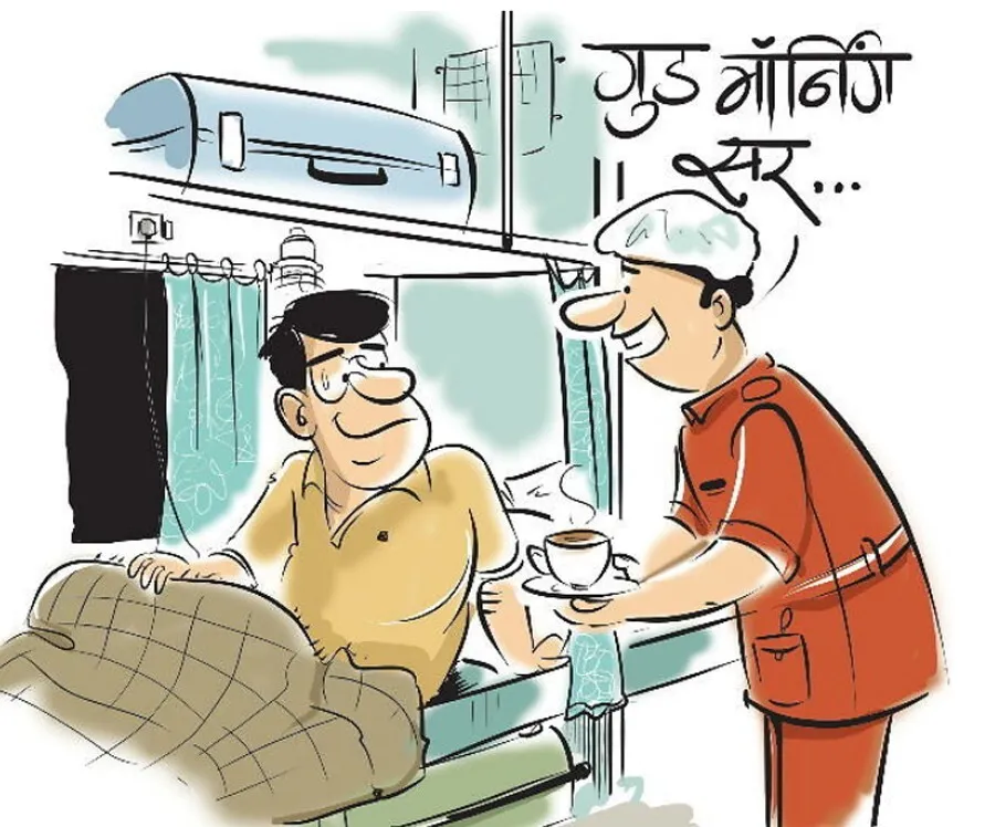 पहल: ट्रेनों में अब एयर हाेस्टेस की तरह यात्रियों से व्यवहार करेंगे वेंडर, सुबह मिलने पर बाेलेंगे गुड माॅर्निंग