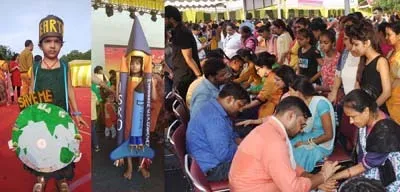 लेजरवैली में तीज महोत्सव शुरू, उमड़े हजारों लोग
