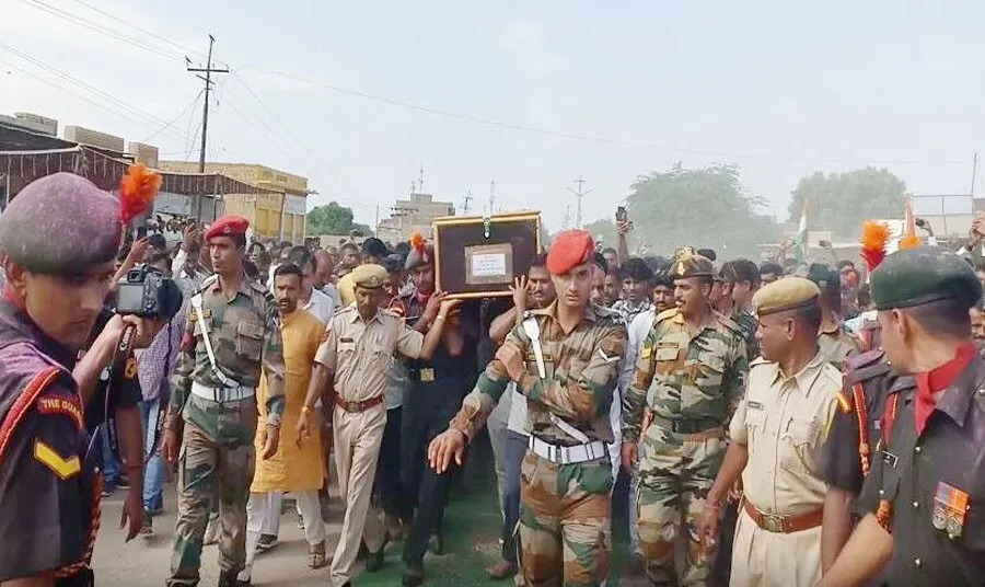 जैसाण के लाडले की अंतिम विदाई में उमड़ा लोगों का सैलाब