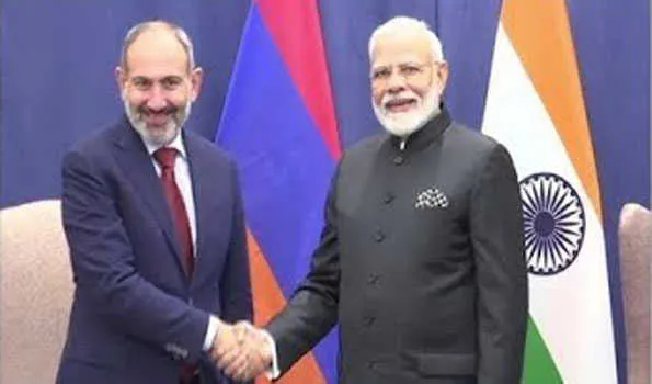 मोदी ने अर्मेनिया के प्रधानमंत्री से की मुलाकात