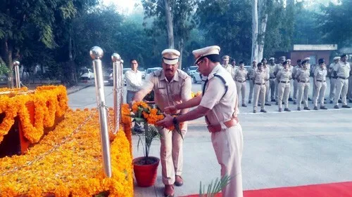 पुलिस ने मनाया शहीदी स्मृति दिवस