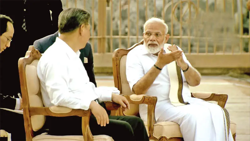 राष्टपति शी जिनपिंग से मिले पीएम मोदी