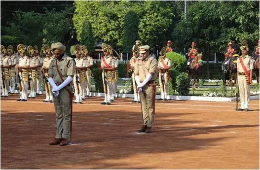 पुलिस स्मृति दिवस परेड की फुलड्रेस रिहर्सल संपन्न