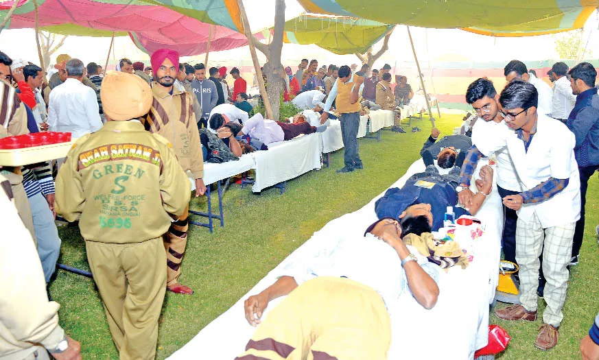 शिविर में डेरा श्रद्धालुओं ने किया 4505 यूनिट रक्तदान