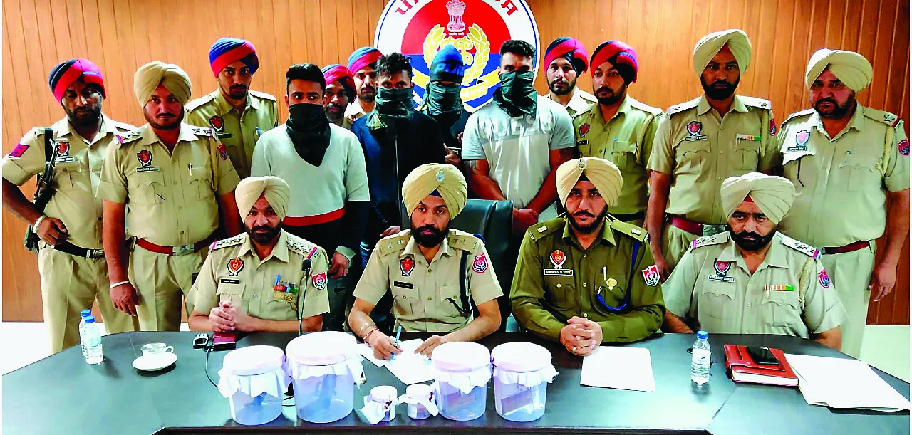 बरनाला : लूटपाट करने वाले गिरोह के चार सदस्य हथियारों सहित काबू