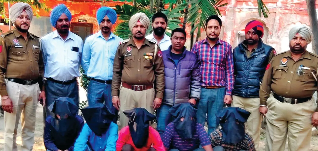 पटियाला : अंतर्राज्जीय चोर गिरोह के 5 आरोपी हथियारों सहित काबू