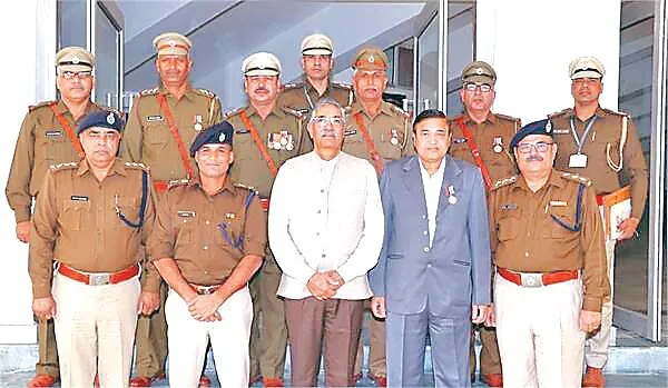 हरियाणा पुलिस के 6 अधिकारियों को मिला केन्द्रिय गृह मंत्री पदक