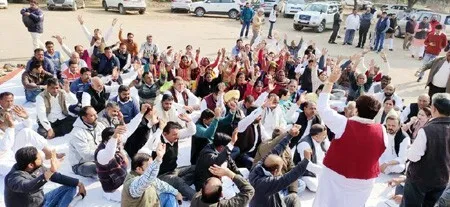 हरियाणा: नागरिकता संशोधन बिल पर कांग्रेस ने किया विरोध प्रदर्शन
