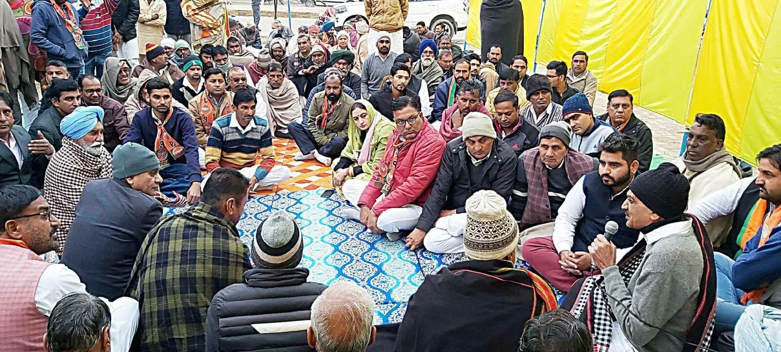 कांग्रेस के कार्यकाल के खिलाफ सांकेतिक उपवास