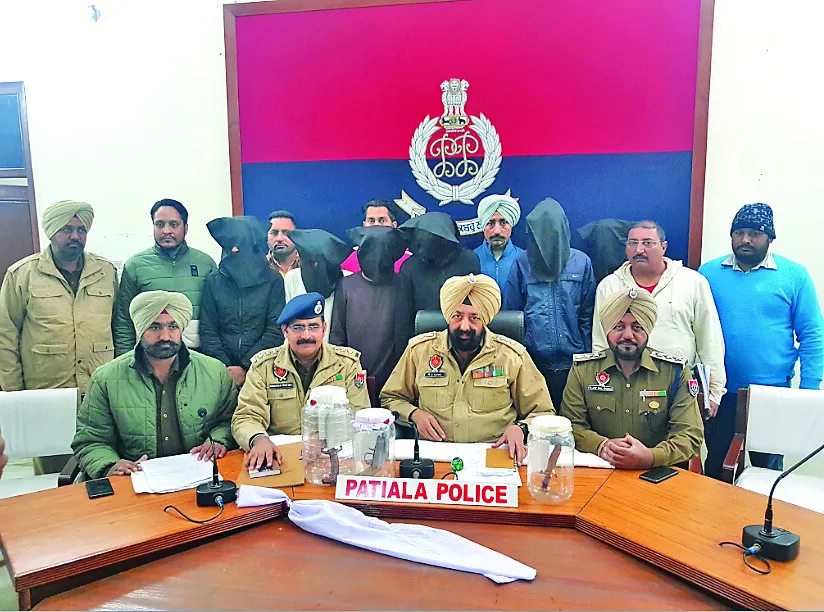 पटियाला : लूटपाट गिरोह के 6 सदस्य हथियारों सहित गिरफ्तार