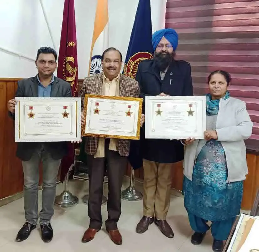 फिरोजपुर जिले ने एक साल में जीते 3 नेशनल  स्काच अवार्ड