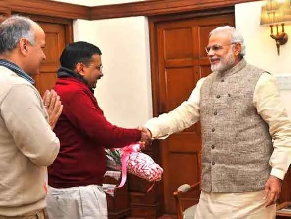 Delhi: केजरीवाल के शपथ ग्रहण समारोह की तैयारियां जोरों पर
