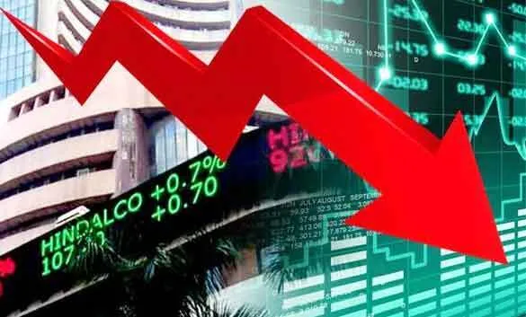 सेंसेक्स 2400 अंक लुढ़का
