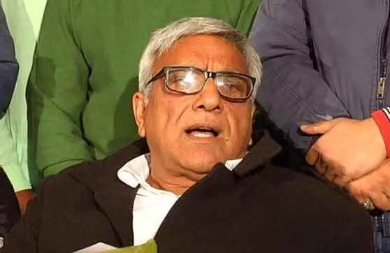 पूर्व मंत्री निर्मल सिंह ने बनाई नई पार्टी हरियाणा डैमोक्रेटिक फ्रंट