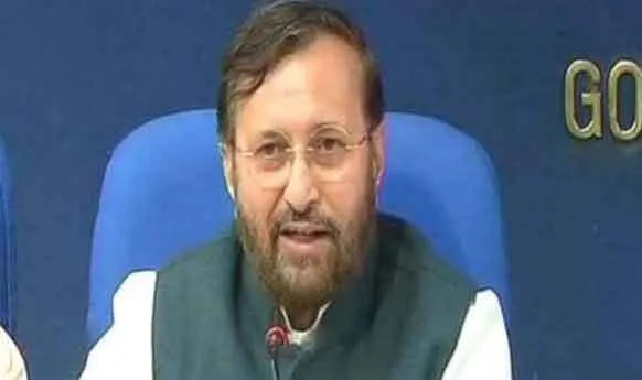 मलयाली चैनलों पर लगा प्रतिबंध हटाया गया: जावड़ेकर