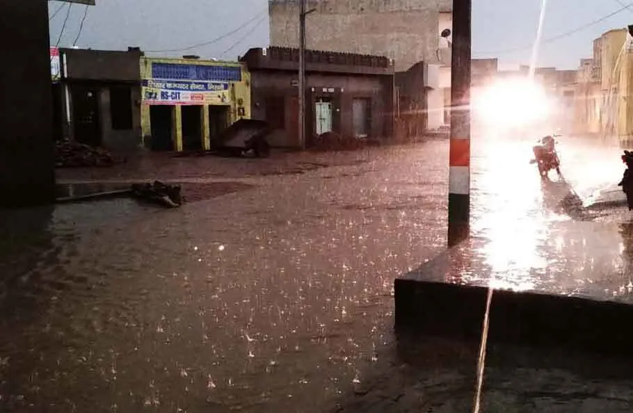 हरियाणा, राजस्थान, पंजाब में बारिश के साथ ओलावृष्टि